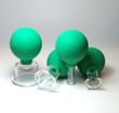 Green Glass Facial Cupping Set by ZAQ