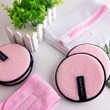 Reusable Makeup Remover Pads + Spa facial Headband- Soft Pink By ZAQ