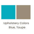Blue and Taupe color options
