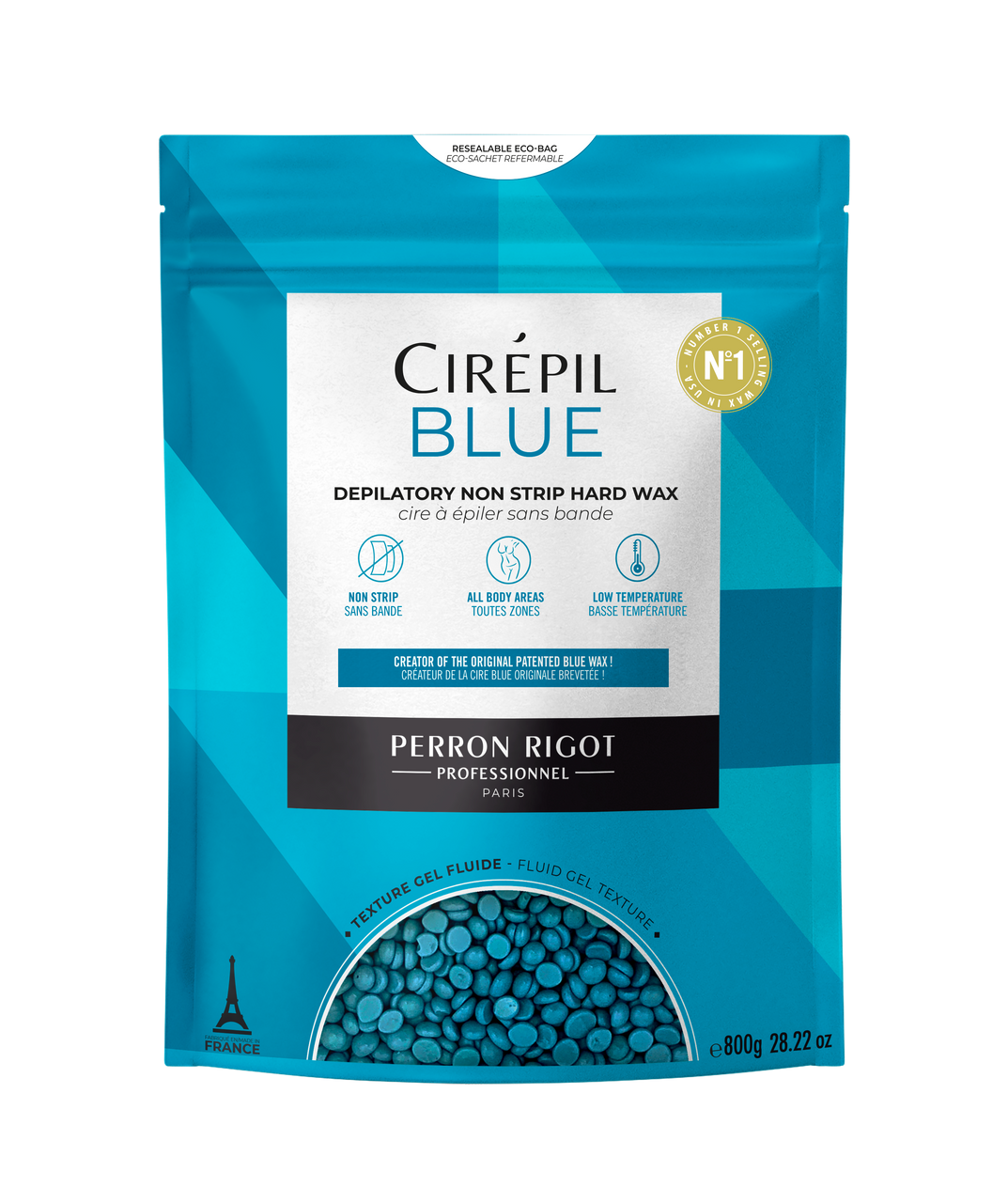 Blue Wax Beads by Cirepil 800 gram bag