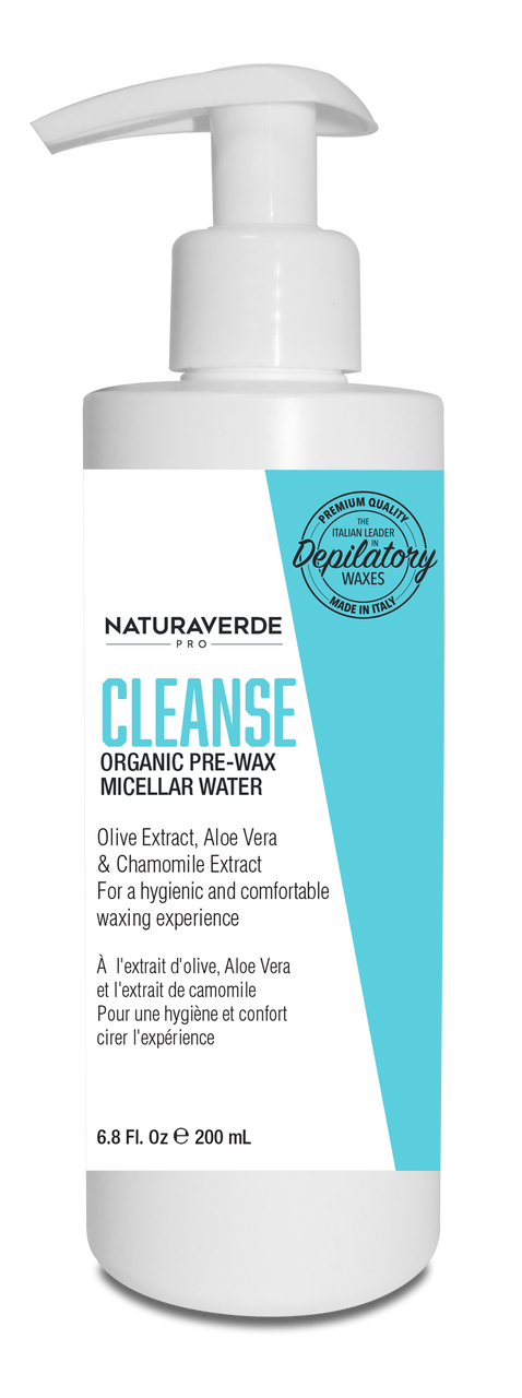 Naturaverde Cleanse Micellar Water w/ Olive Oil Organic Pre-Wax Cleanser
