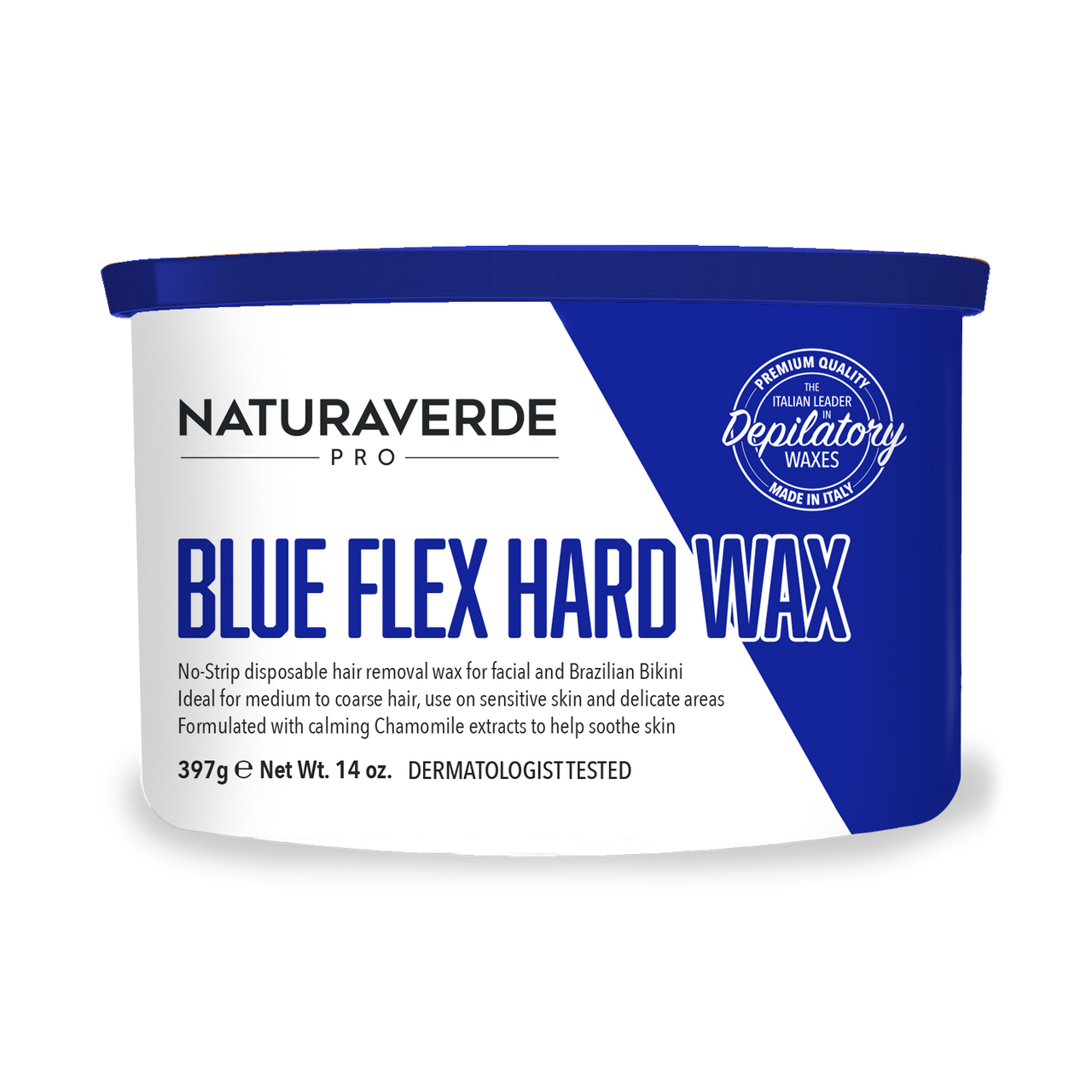 Wholesale Naturaverde Blue Flex Hard Wax Hair removal strips aren't required. california skincare supply