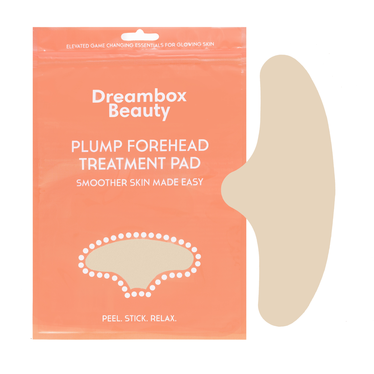 Dreambox Beauty Plump Forehead Treatment Pad with Packaging