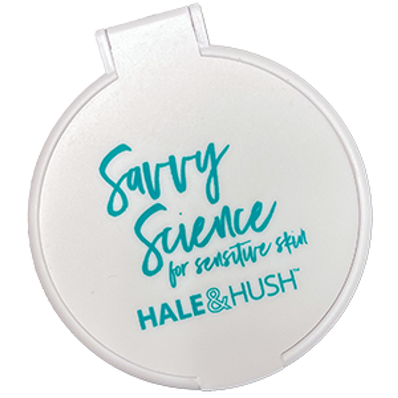 Hale & Hush White Compact Mirror w/ Logo