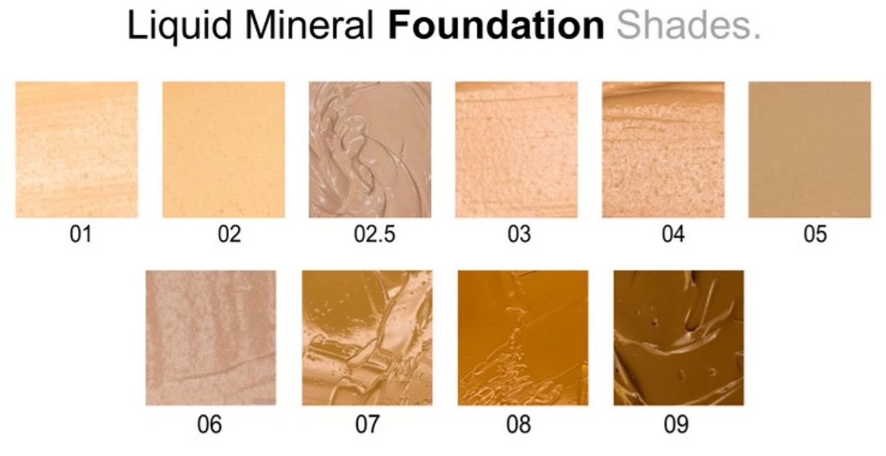 Color Chart For Liquid Foundation