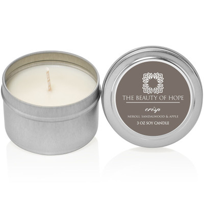 Crisp Soy Candle 3oz by The Beauty of Hope Crisp Soy Candle 3oz by The Beauty of Hope
