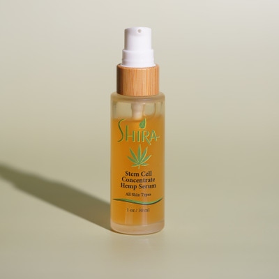 Shira Hemp Stem Cell Concentrate Serum Green Background