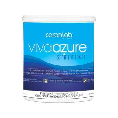 Caron Lab Viva Azure Shimmer Strip Wax- 28oz Microwaveable Caron Lab Viva Azure Shimmer Strip Wax- 28oz Microwaveable