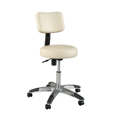 Deluxe Round Air-Lift Stool with Backrest Deluxe Round Air-Lift Stool with Backrest
