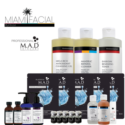 M.A.D Skincare Platinum Miami Facial Kit M.A.D Skincare Platinum Miami Facial Kit