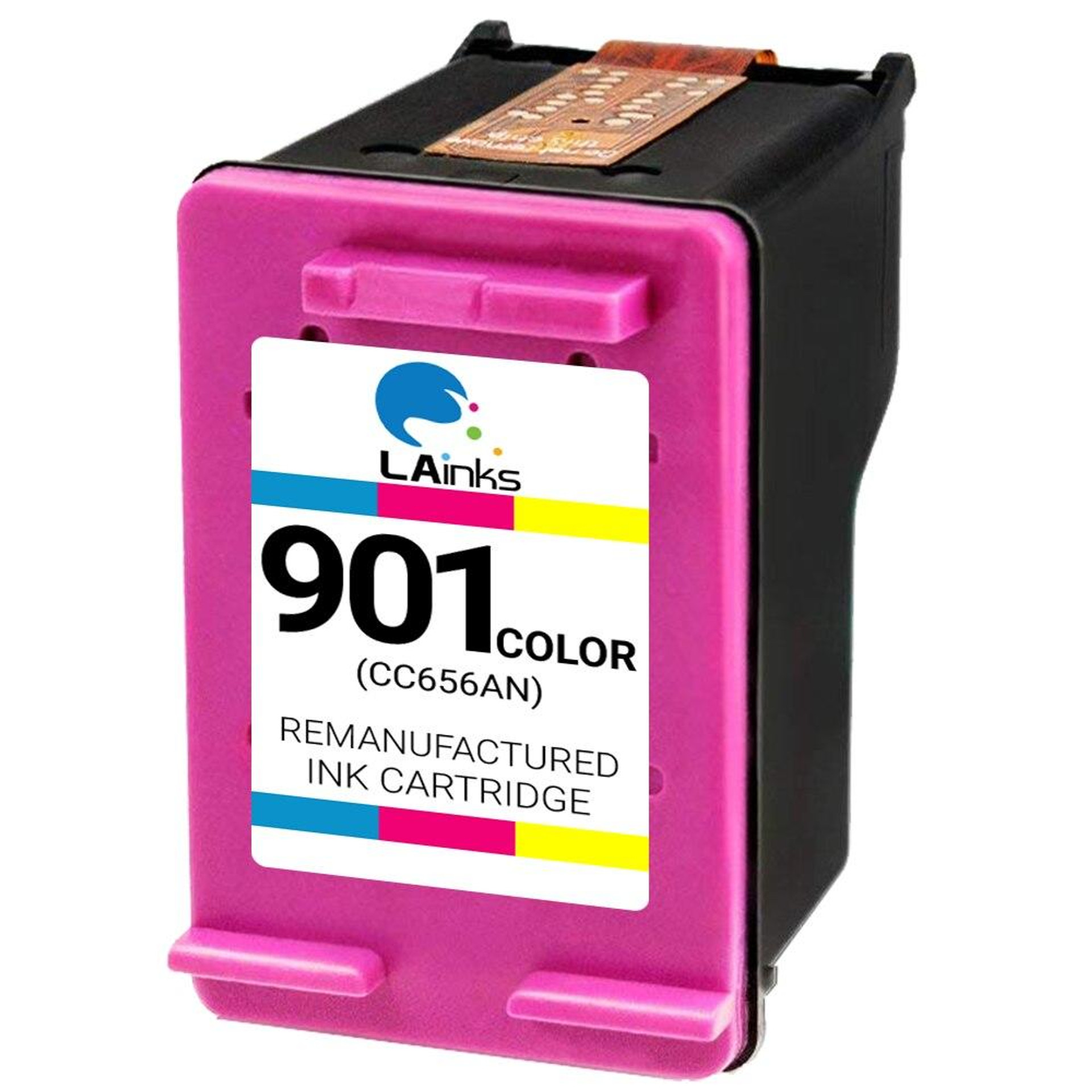 Remanufactured Ink Cartridge For Hp 901 Cc656an Color By 2321