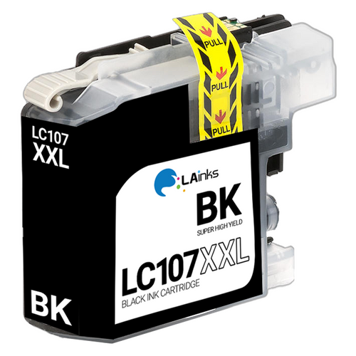 Brother LC-107 (LC107BK) Extra High Yield Black Ink Cartridge (Compatible)