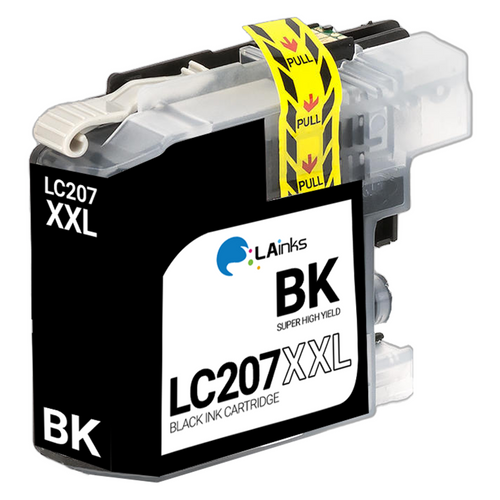 Brother LC-207 (LC207BK) Super High Yield Black Ink Cartridge (Compatible)