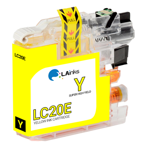 Brother LC-20E (LC20EY) Super High Yield Yellow Ink Cartridge (Compatible)
