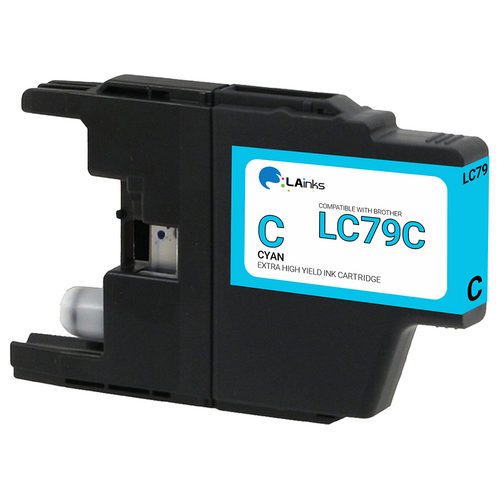 Brother LC-79 (LC79C) Extra High Yield Cyan Ink Cartridge (Compatible)