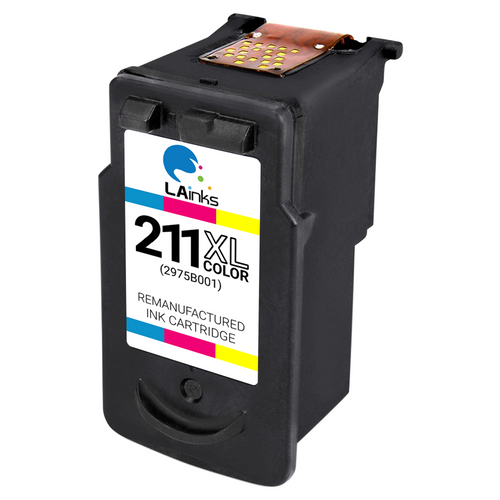Canon CL-211XL (2975B001) High Yield Tri-Color Ink Cartridge (Remanufactured)