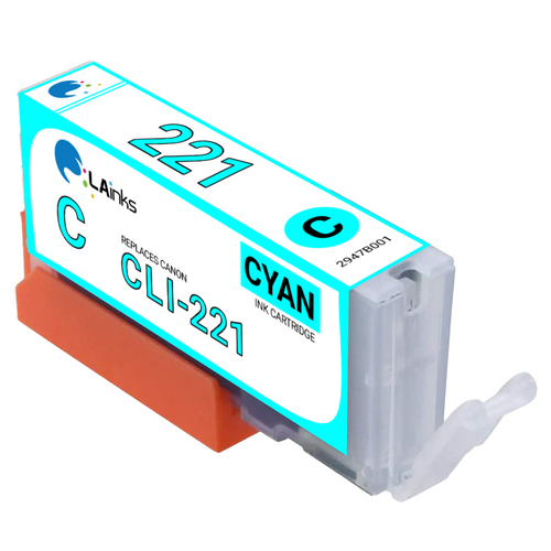 Canon CLI-221 (2947B001) Cyan Ink Cartridge (Compatible)