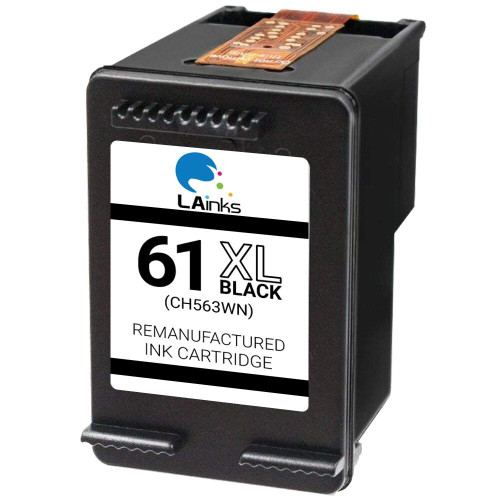 LAinks Replacement for HP 61XL CH563WN High Yield Black Ink Cartridge HP_61XL-B NG