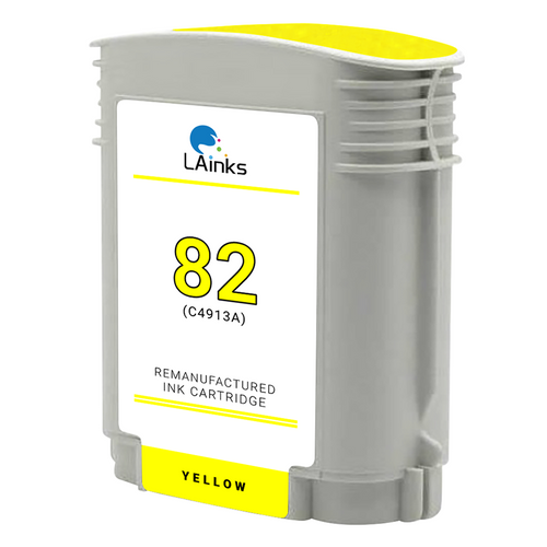 LAinks Replacement for HP 82 C4913A Yellow Ink Cartridge HP_82-Y