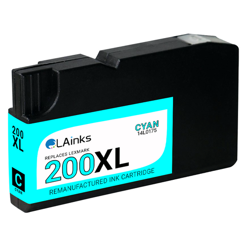 LAinks Replacement for Lexmark #200XL 14L0175 High Yield Cyan Ink Cartridge LEX_200XL-C