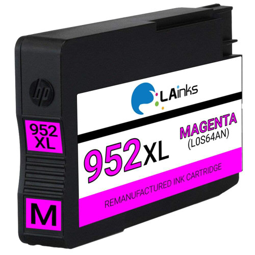 LAinks Replacement for HP 952XL L0S64AN High Yield Magenta Ink Cartridge - Shows Accurate Ink Levels HP_952XL-M NC