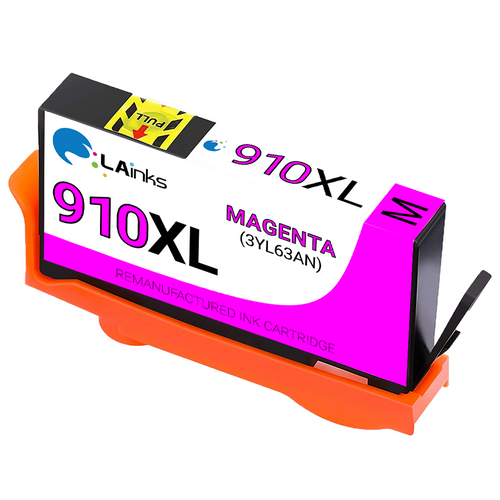 HP 910XL Magenta Ink Cartridge include Reads Ink Level (Remanufactured)