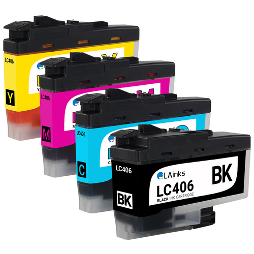 Brother LC406 4 Pack BCMY Remanufactured Ink Cartridge