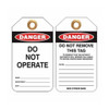 Lockout Tag Danger Do Not Operate - PS- LOTO-TAG Lockout Tags Paprsky