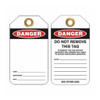 Lockout Tag Danger - PS- LOTO-TAG Lockout Tags Paprsky