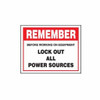 Lockout Wall Sign Lock Out Equipment Is Available From - PS- LOTO-SAFETY-SIGN Lockout Tags Paprsky