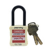 Lockout Padlock White PS-LOTO-PPNR-38 regular Dielectric Nylon short shackle Lockout Padlock Paprsky