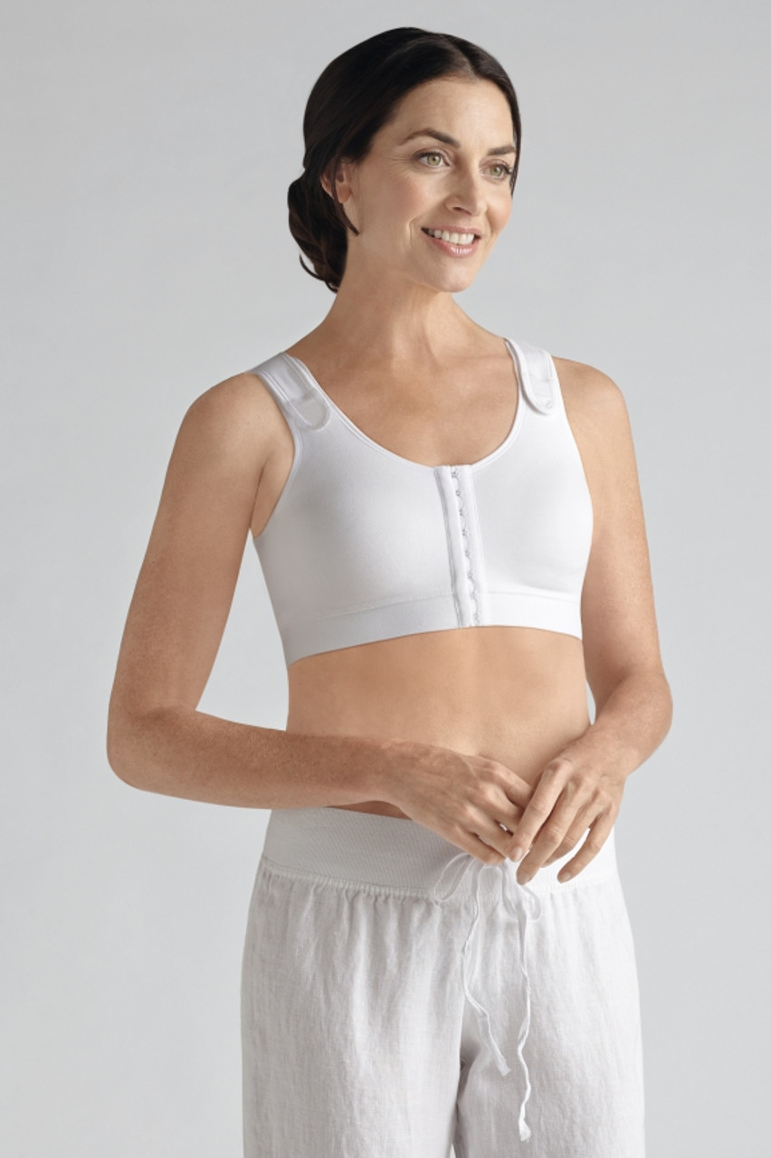 Amoena Sarah Front Fastening Bra, Soft Cup, Post-Surgical, Size 36D, White  Ref# 5277836DWH KU54257424-Each - MAR-J Medical Supply, Inc.