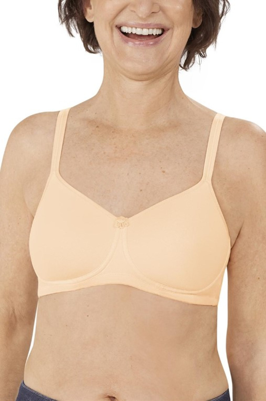  Womens Mara Padded Wire-Free Pocketed Mastectomy Bra Black  38A