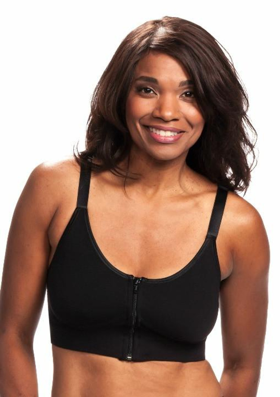 Post-op bra after breast enlargement or reduction - Black size XS :  : Health & Personal Care