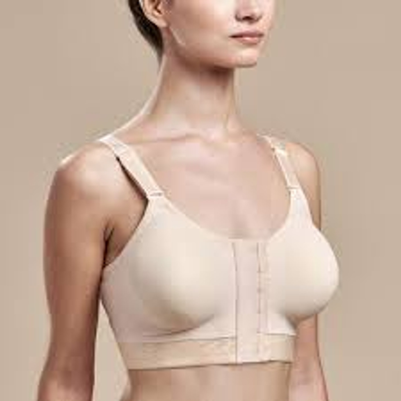 MARENA CAR-B11 Caress Low Coverage Pocketed Bra – Compression Support  Mastectomy Bra, Beige, 30 B/C at  Women's Clothing store