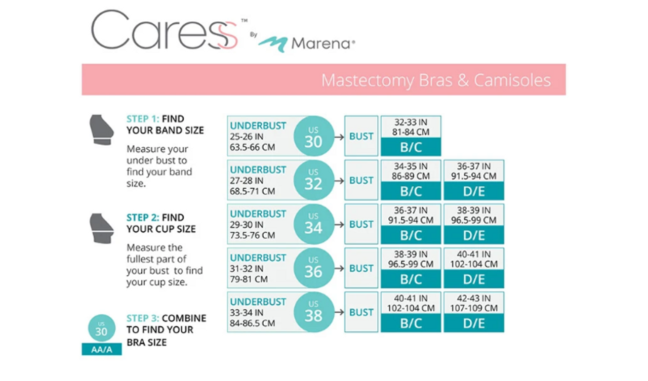 Marena CARESS LOW-COVERAGE POCKETED MASTECTOMY BRA - Mastectomy Shop