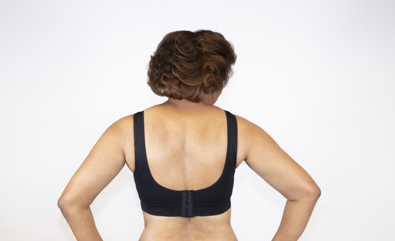 Mastectomy Bra '131 Comfy Convertible Straps' Black or Natural