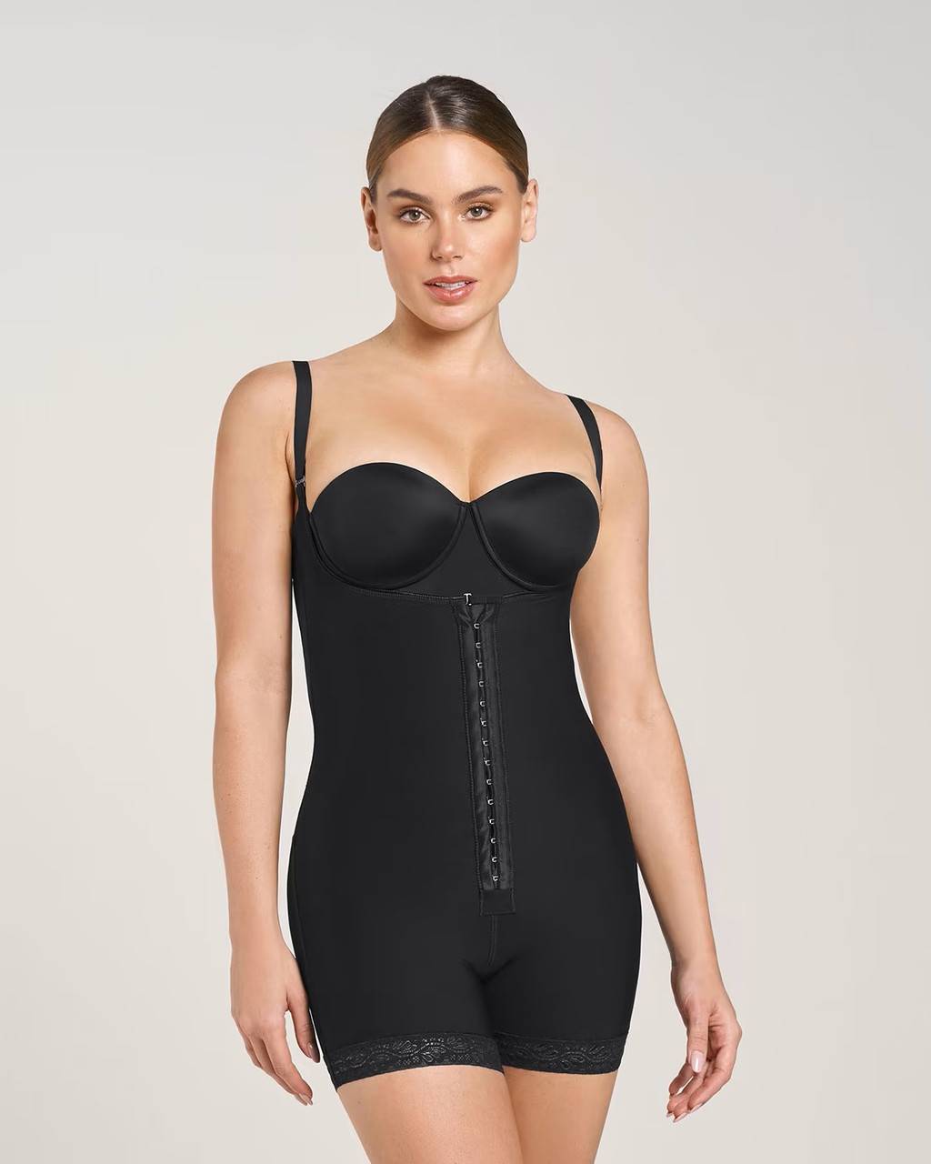 Leonisa 18491 Post-Surgical Firm Compression Short Bottom Body Shaper -  Front Hook - Mastectomy Shop