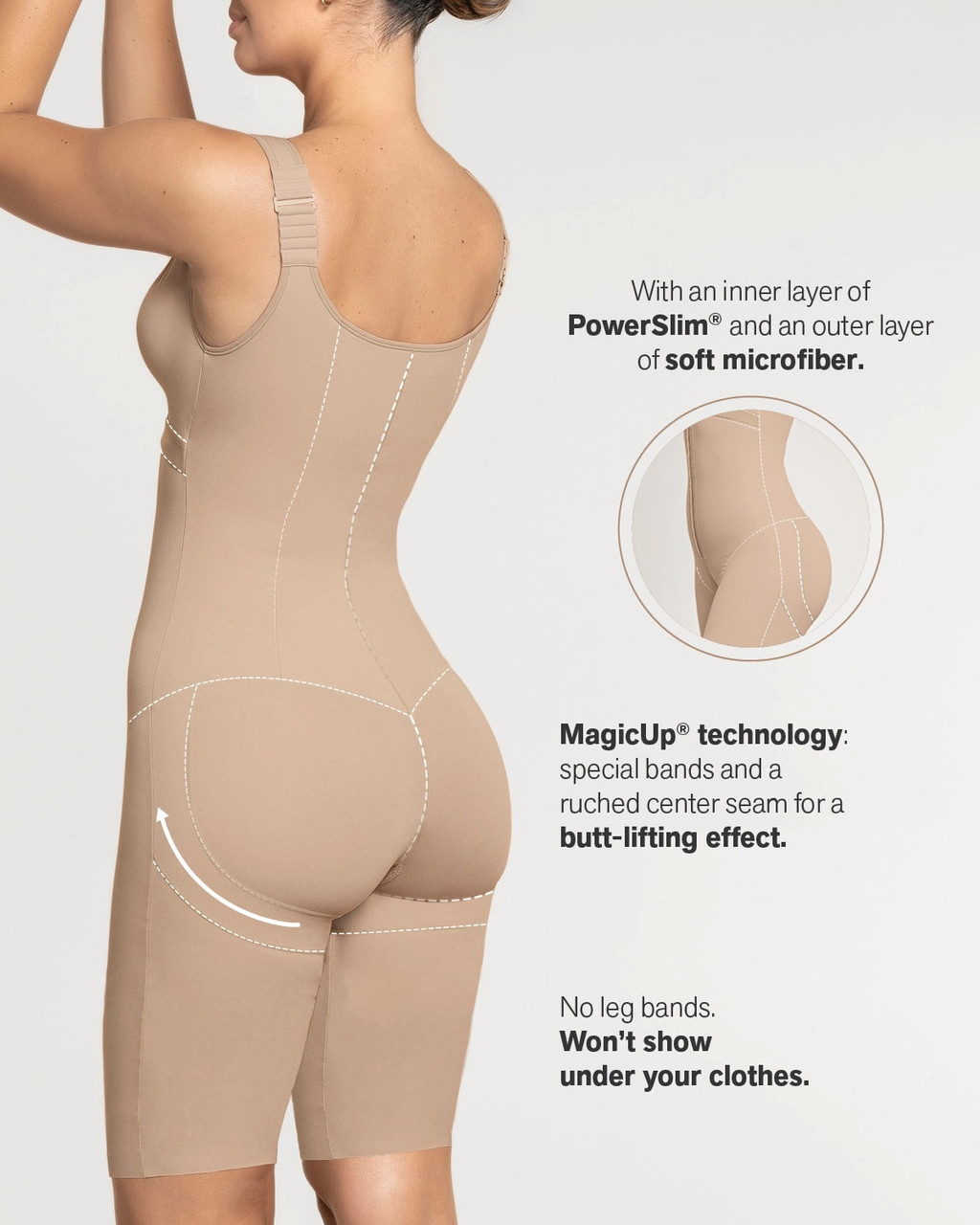 Sculpting Body And Thigh Shaper (Adjustable Straps) in 2024