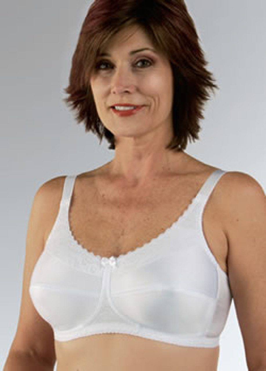 Classique 765SE Post Mastectomy Fashion Bra-White-38D - Wholesale Point