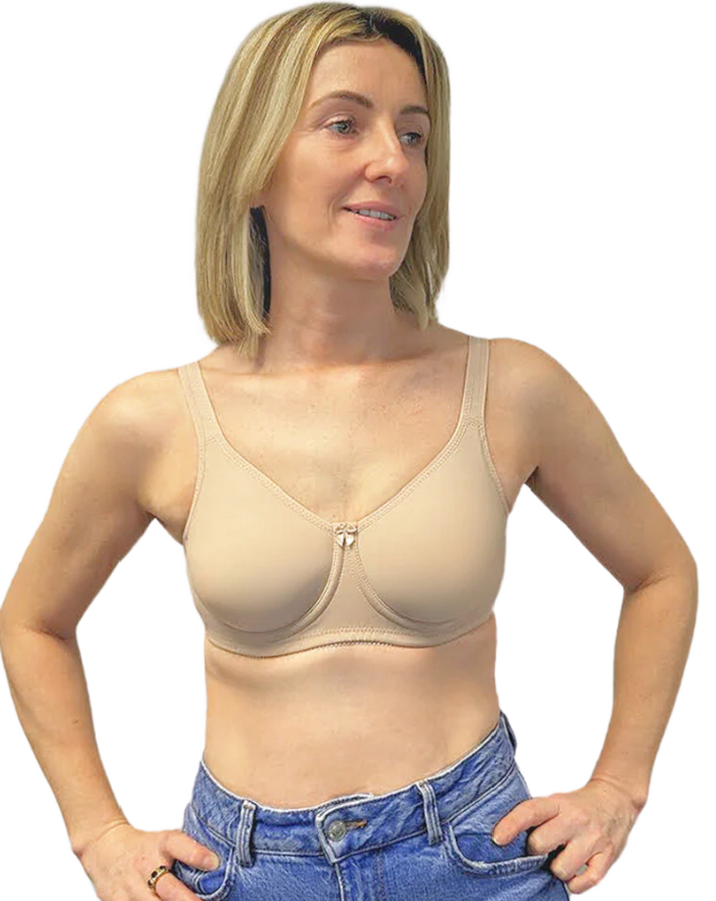 Trulife 4014 Ella Seamless Cotton Softcup Mastectomy Bra NEW