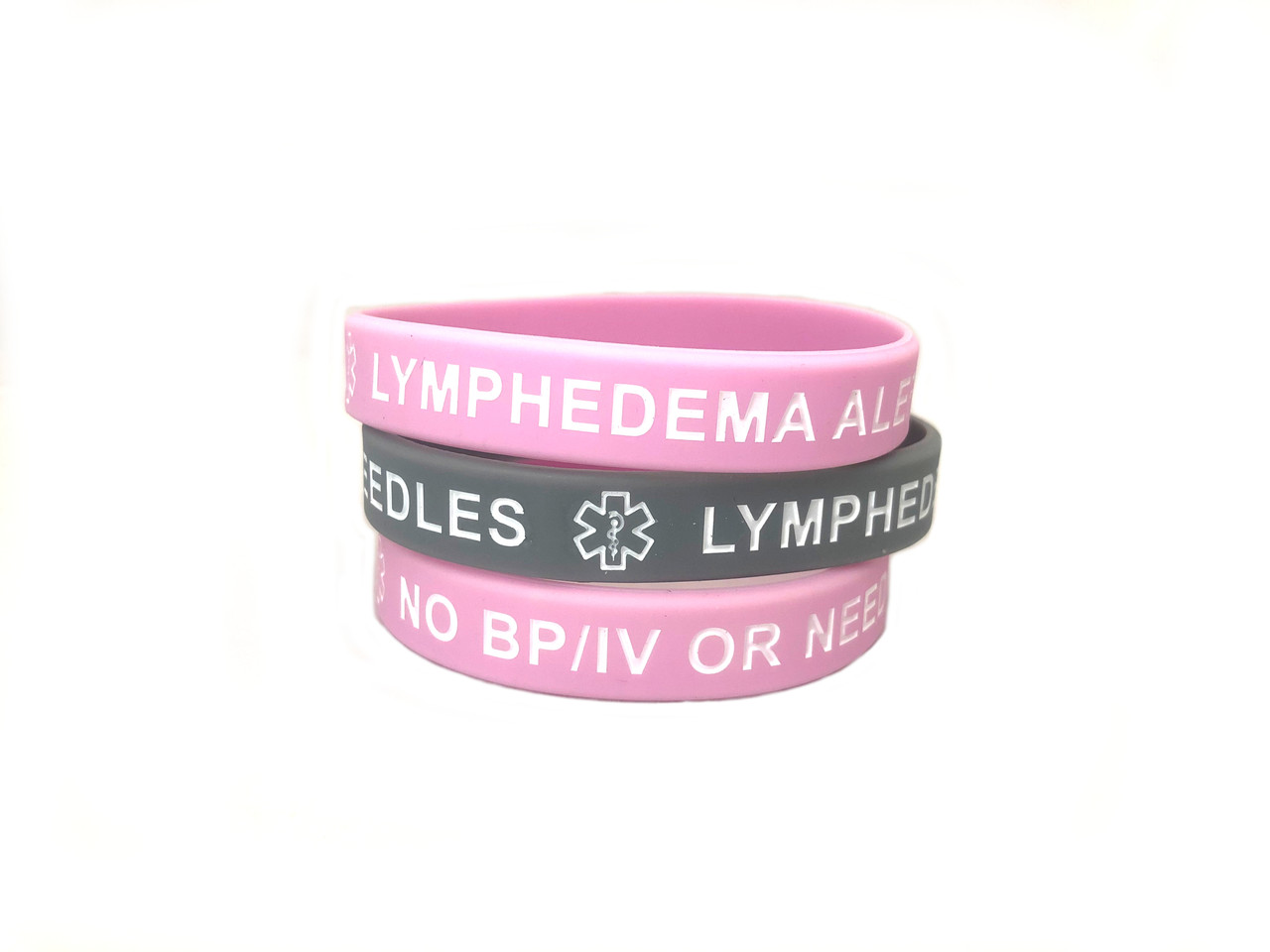 Lymphedema Alert Silicone Bracelet - Mastectomy Shop