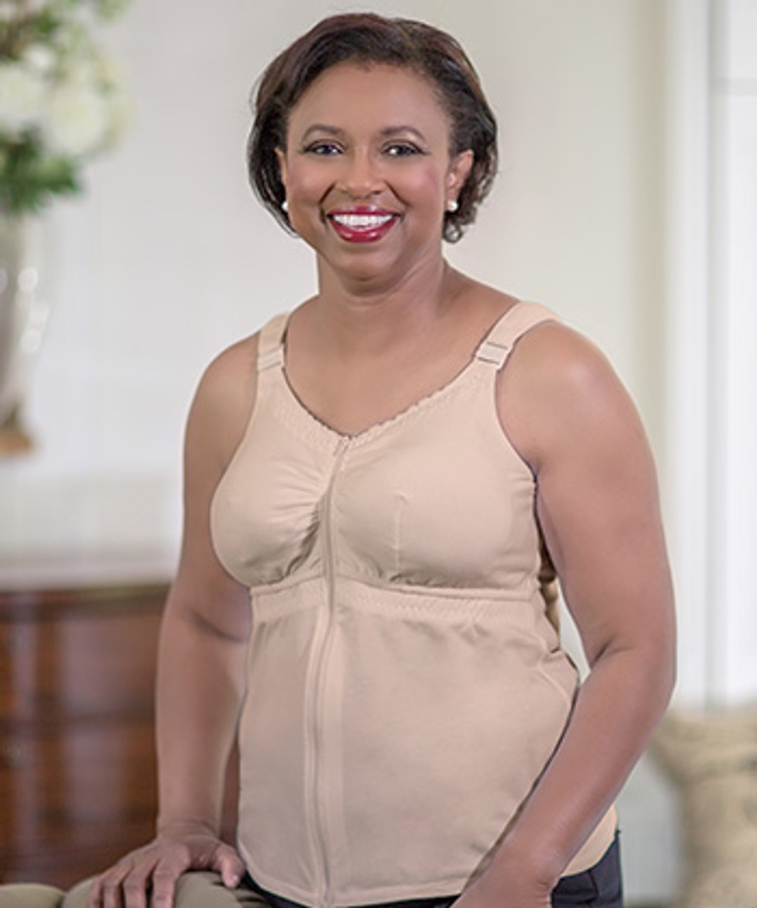 ABC 952 Zip-Front Post-Surgical Camisole with Drain Management