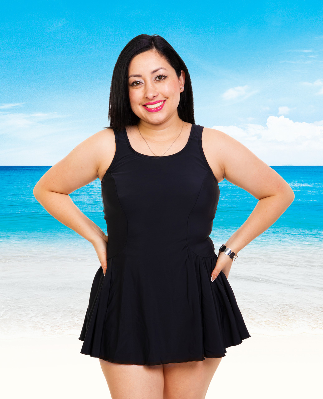 T-H-E 996-60 Mastectomy Swim Dress with Built-In Bra | Mastectomy Shop