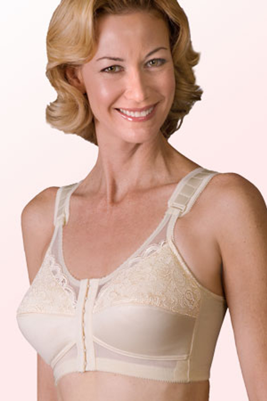 Contemporary Mastectomy Bra Front & Back Hook - Style 321