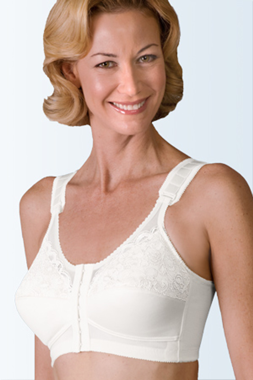 JODEE LESS SHOULDER PAIN! SHEER Comfort BACK HOOK Mastectomy Bra