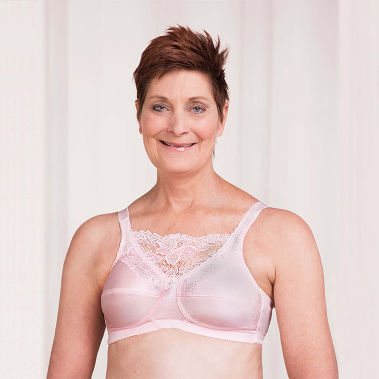 Trulife Amelia Seamless Lace Accent Softcup Mastectomy Bra
