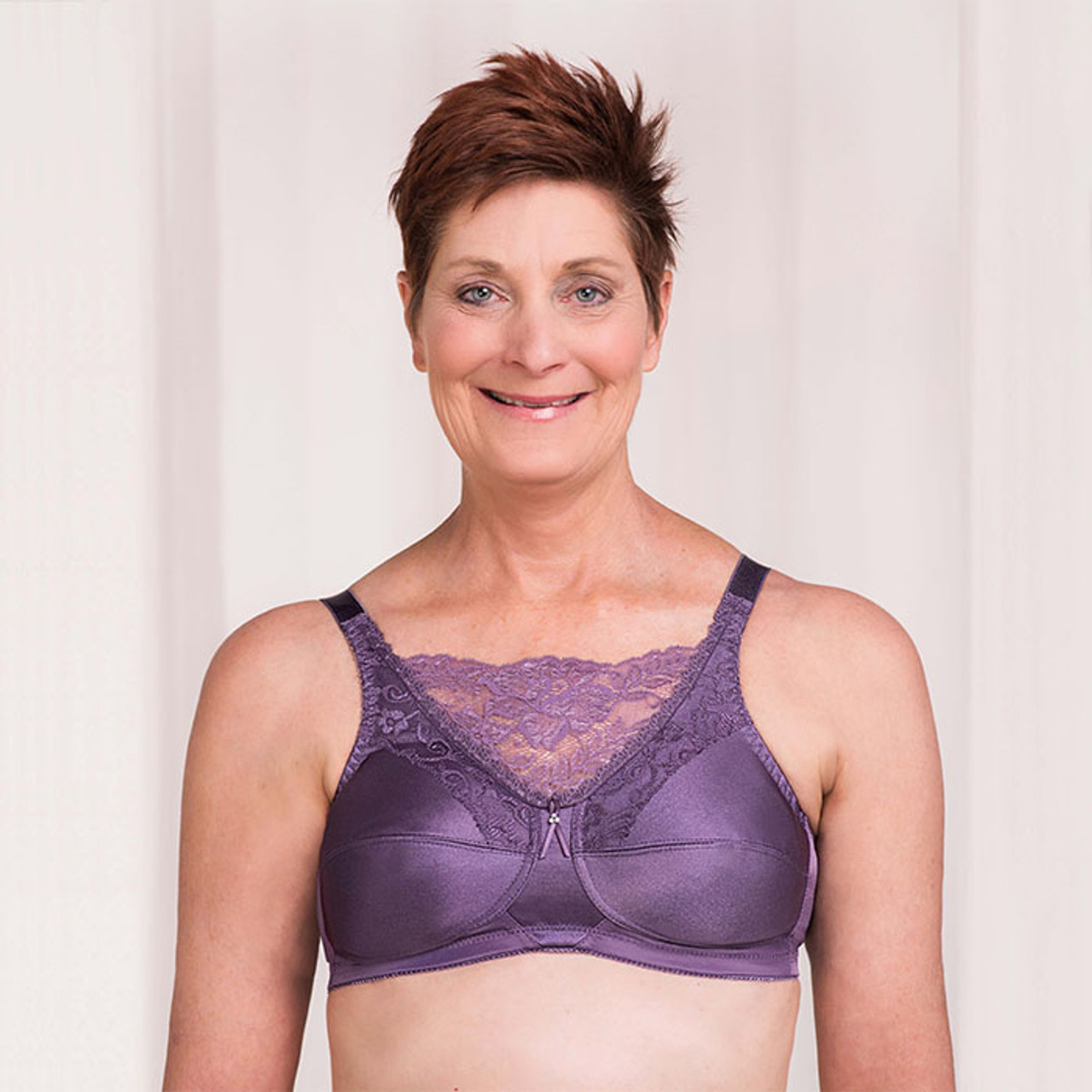 TRULIFE Jessica Cami Style Lace Accent Mastectomy Bra