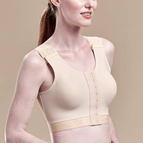 MARENA CAR-B11 Caress Low Coverage Pocketed Bra – Compression Support Mastectomy  Bra, Beige, 30 B/C at  Women's Clothing store