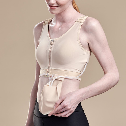 MARENA CAR-B11 Caress Low Coverage Pocketed Bra – Compression Support Mastectomy  Bra, Beige, 30 B/C at  Women's Clothing store